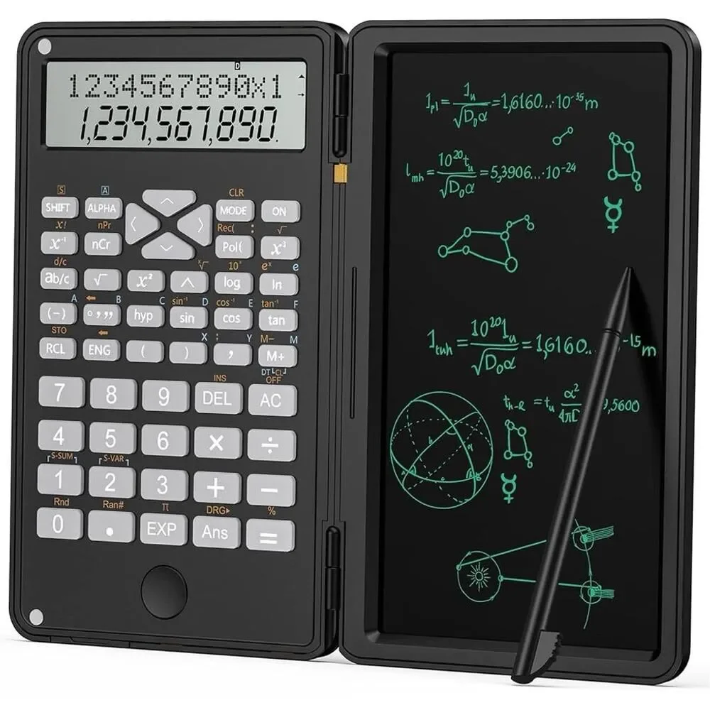 EooCoo Multifunctional Scientific Calculator with LCD Writing Tablet